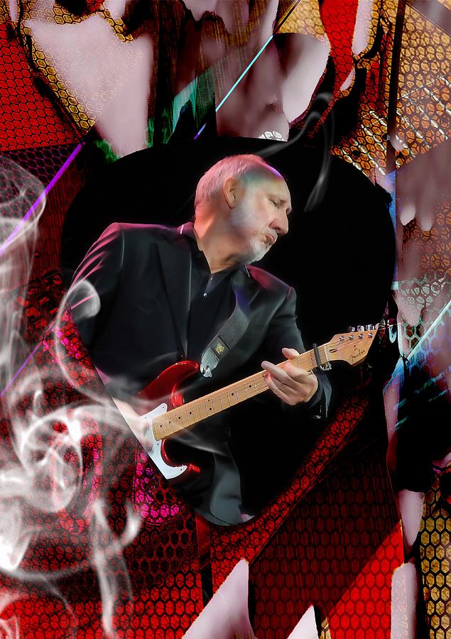 The Who Mixed Media - Pete Townshend Art #5 by Marvin Blaine