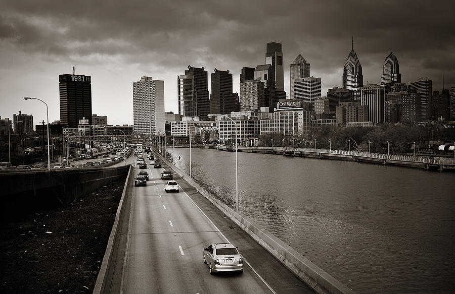 Philadelphia Skyline #5 Photograph by Songquan Deng