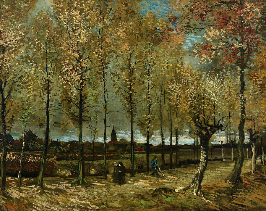  Poplars near Nuenen #6 Painting by Vincent van Gogh