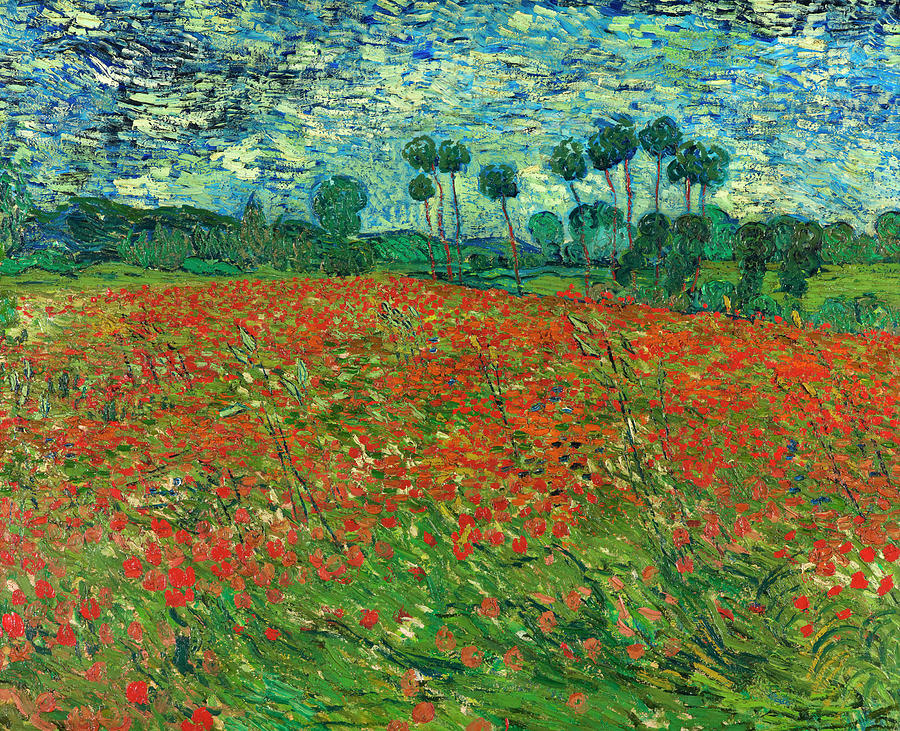  Poppy field #6 Painting by Vincent van Gogh