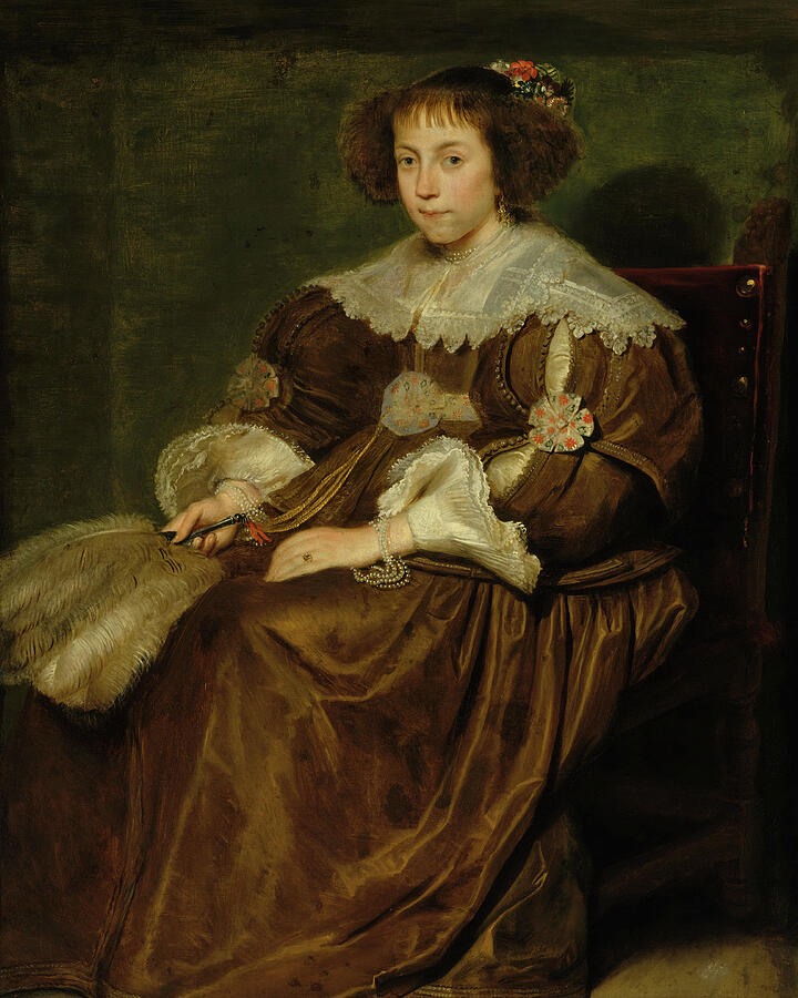 Portrait of a Young Woman, by 1651 Painting by Cornelis de Vos