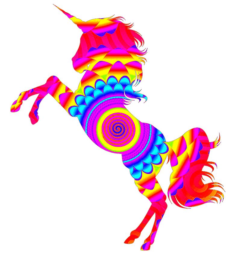 Rainbow Spiral Star Unicorn Design Poop Emoji