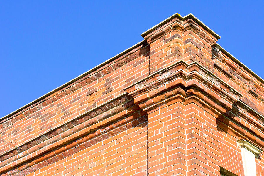 Architecture Photograph - Red brick building #5 by Tom Gowanlock