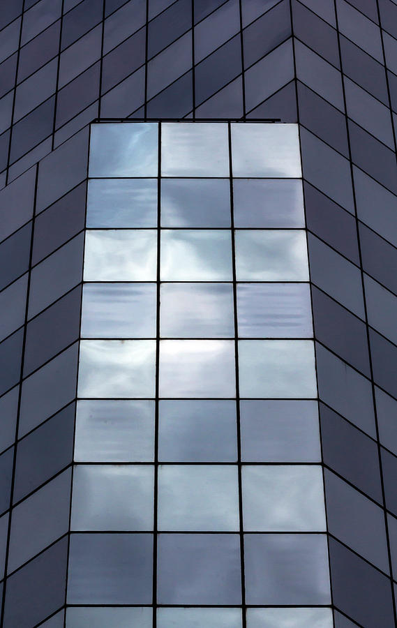 Reflective Glass Office Building #5 Photograph by Robert Ullmann