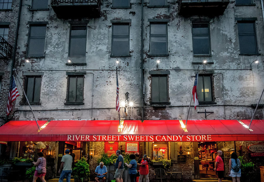 River Street in Savannah Georgia #5 Photograph by Alex Grichenko