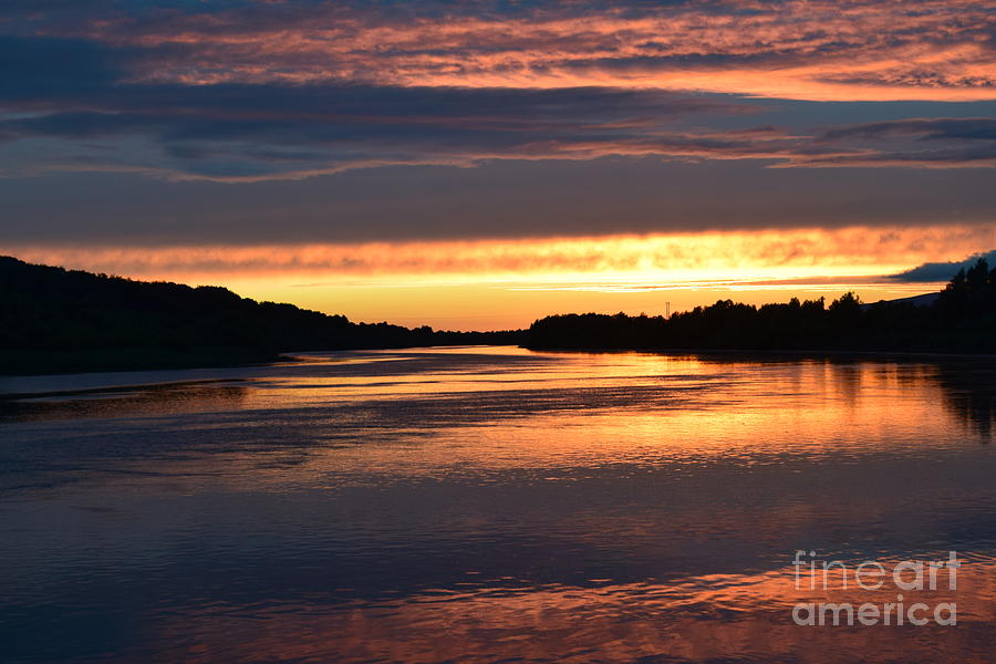 River Suir sunset #5 Photograph by Joe Cashin