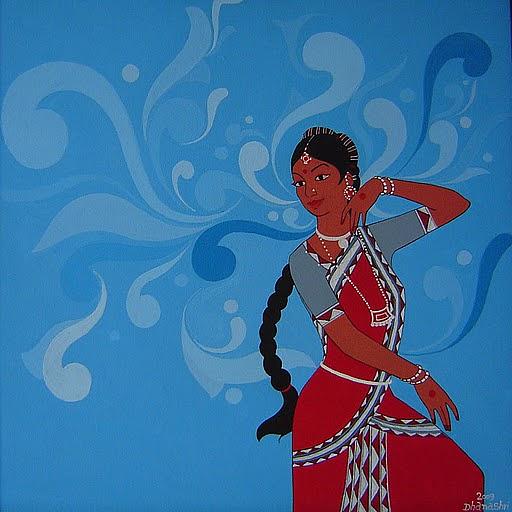 Mall Painting - Rythem Of Dance #5 by Dhanashri Pendse
