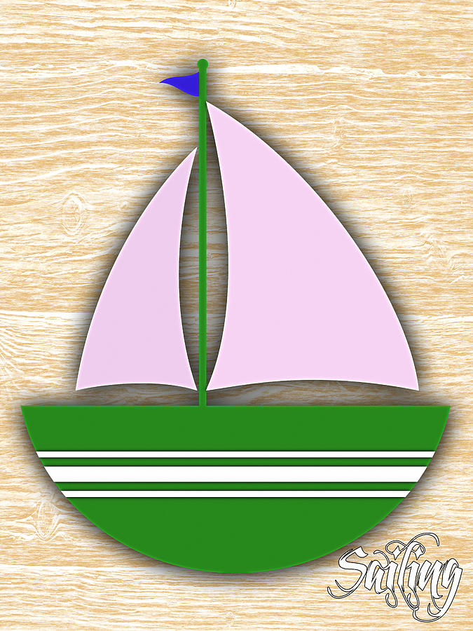 Boat Mixed Media - Sailing Collection #5 by Marvin Blaine