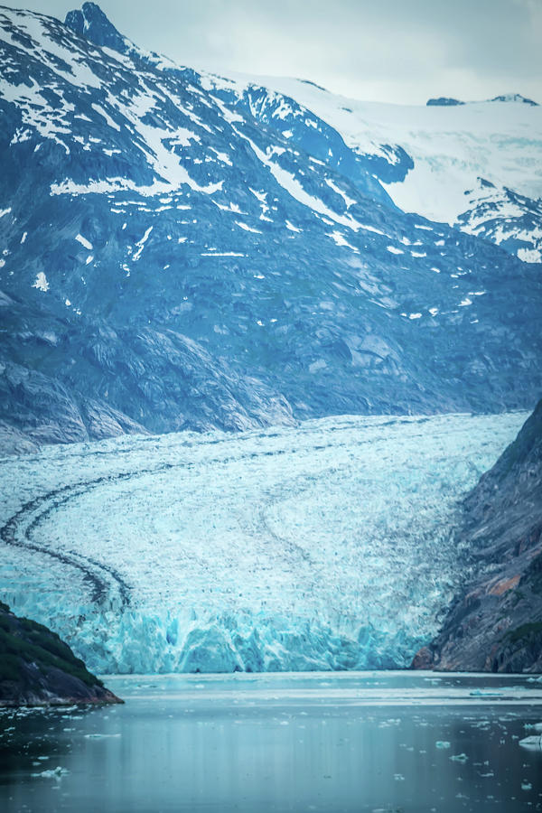 Sawyer Glacier In Tracy Arm Alaska Fjords Near Ketchikan Alaska #5 Photograph by Alex Grichenko