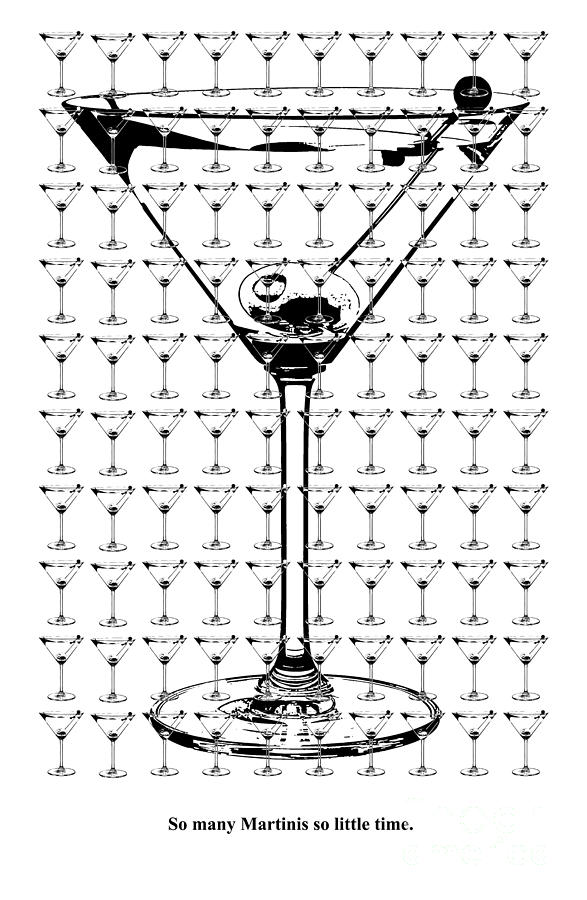 Martini Photograph - So Many Martinis So Little Time #5 by Jon Neidert