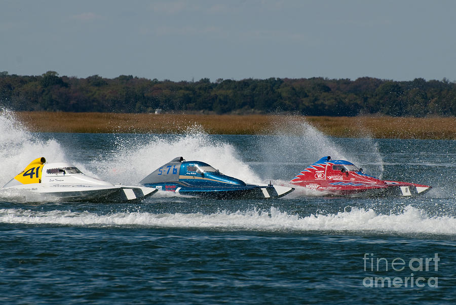Speed boats at Wildwood Crest HydroFest - New Jersey #5 Photograph by Anthony Totah