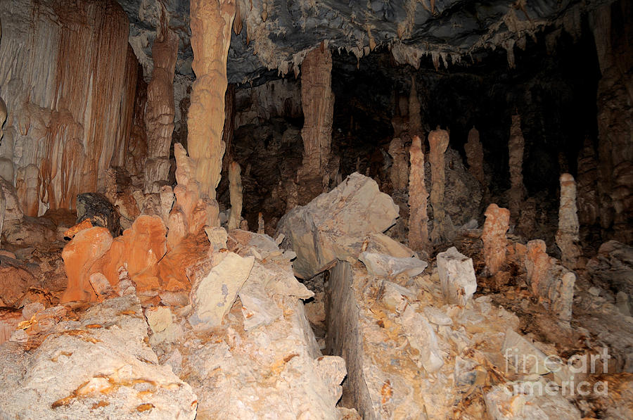 Speleothems In Lagangs Cave #5 Photograph by Fletcher & Baylis
