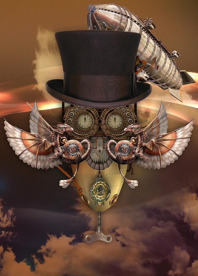 Steampunk Art. #5 Mixed Media by Marvin Blaine