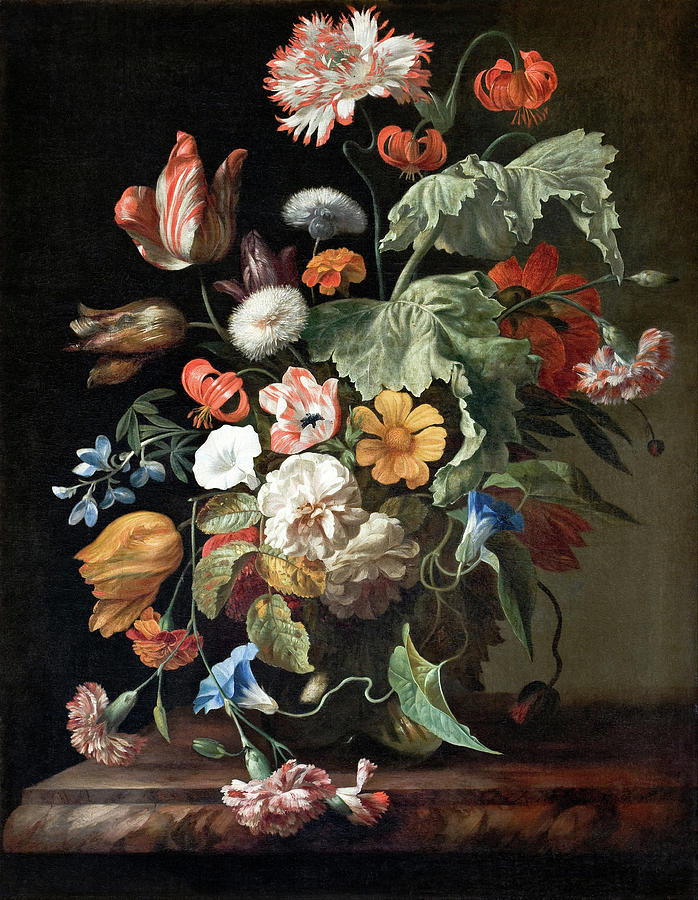 Still Life with Flowers #5 Painting by Rachel Ruysch