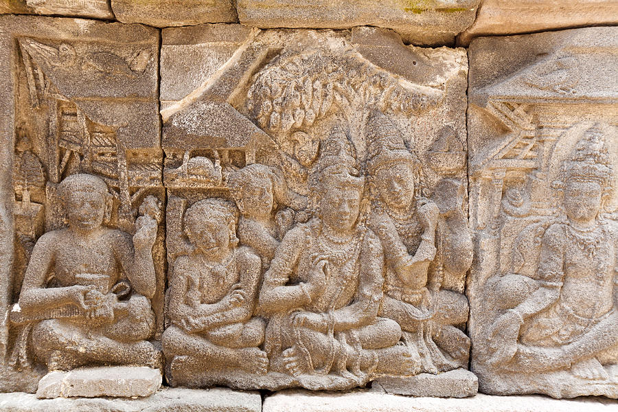 Stone Carving Of Prambanan Hindu Temple, Yogyakarta,  Java Photograph