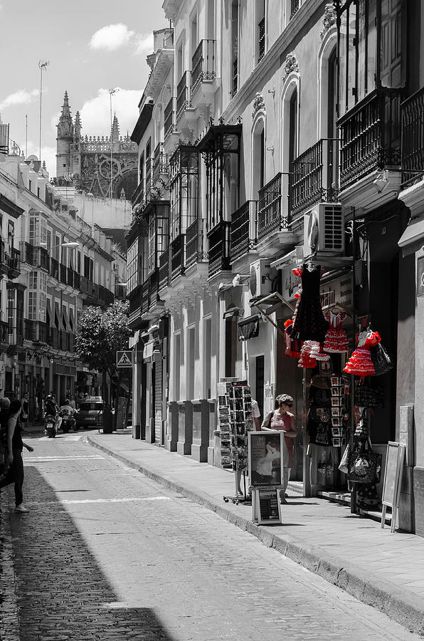 Architecture Photograph - Streets of Seville #5 by AM FineArtPrints