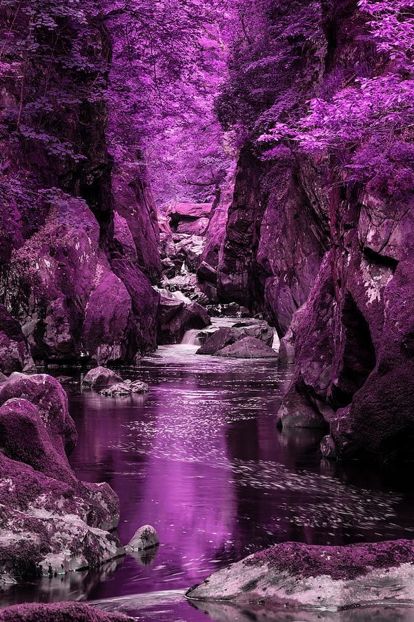 Stunning ethereal landscape of deep sided gorge with rock walls #5 ...