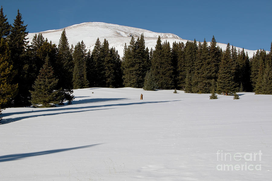 Summit of Mount Elbert Colorado in Winter #5 Photograph by Steven Krull