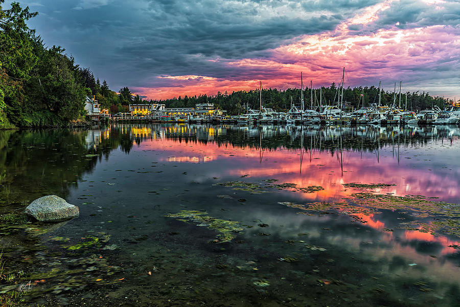 Sunset Roche Harbor #5 Photograph by Thomas Ashcraft