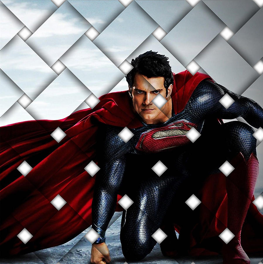 Superman #5 Mixed Media by Marvin Blaine