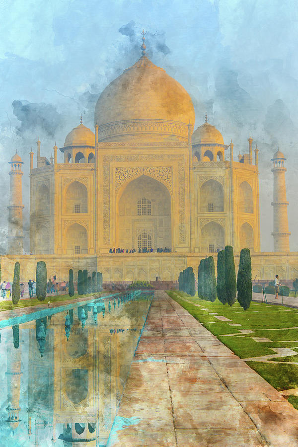 Taj Mahal in Agra India #5 Photograph by Brandon Bourdages