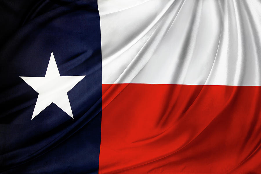 Texas flag #5 Photograph by Les Cunliffe