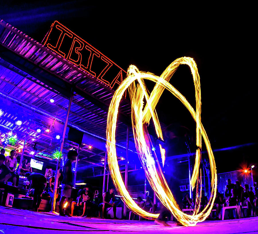 Thailand - Koh Phi Phi Don - Club Ibiza Fire Spinning Performers #5 Photograph by Ryan Kelehar