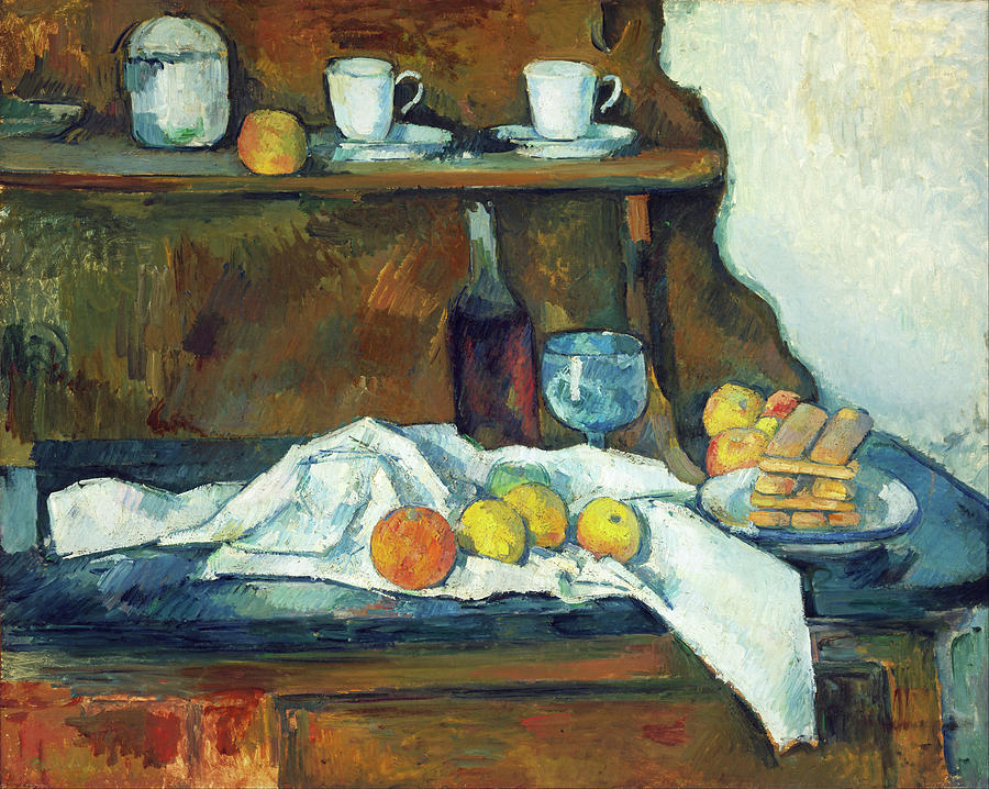 The Buffet #5 Painting by Paul Cezanne