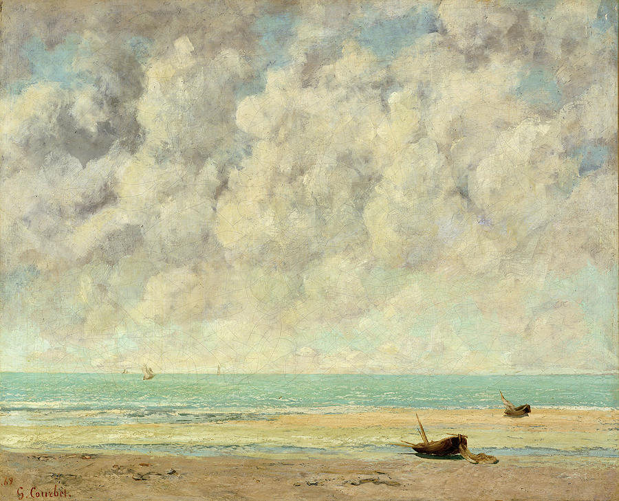 The Calm Sea #5 Painting by Gustave Courbet