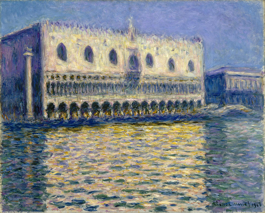 The Doges Palace #10 Painting by Claude Monet