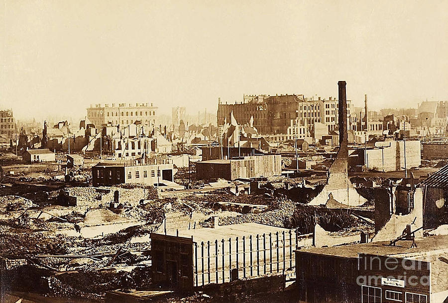 The Great Chicago Fire, 1871 #5 Photograph by Science Source