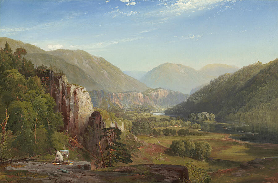 The Juniata, Evening, from 1864 Painting by Thomas Moran