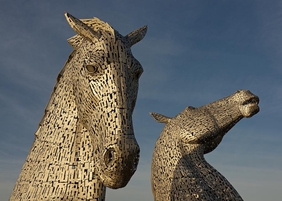 The Kelpies #5 Photograph by Stephen Taylor