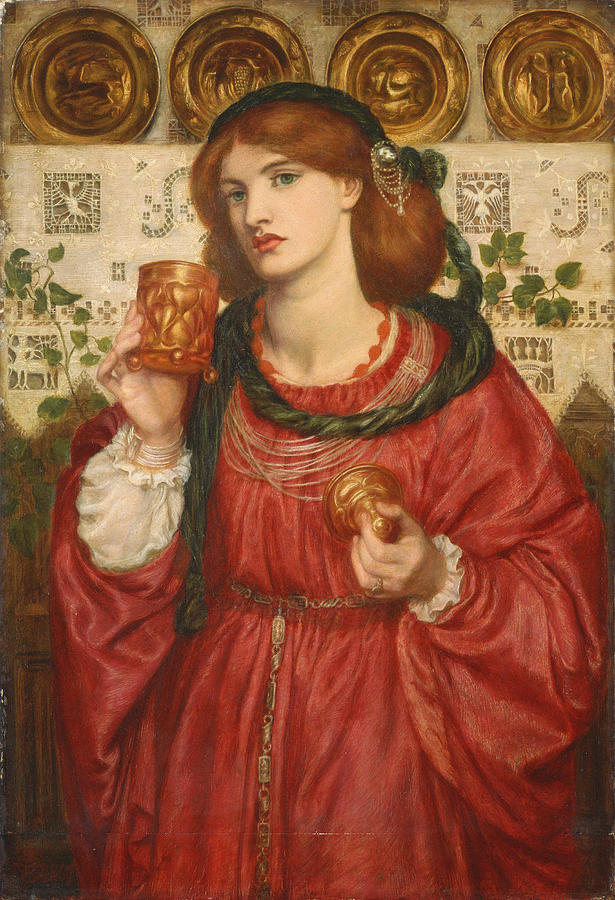 The Loving Cup #7 Painting by Dante Gabriel Rossetti
