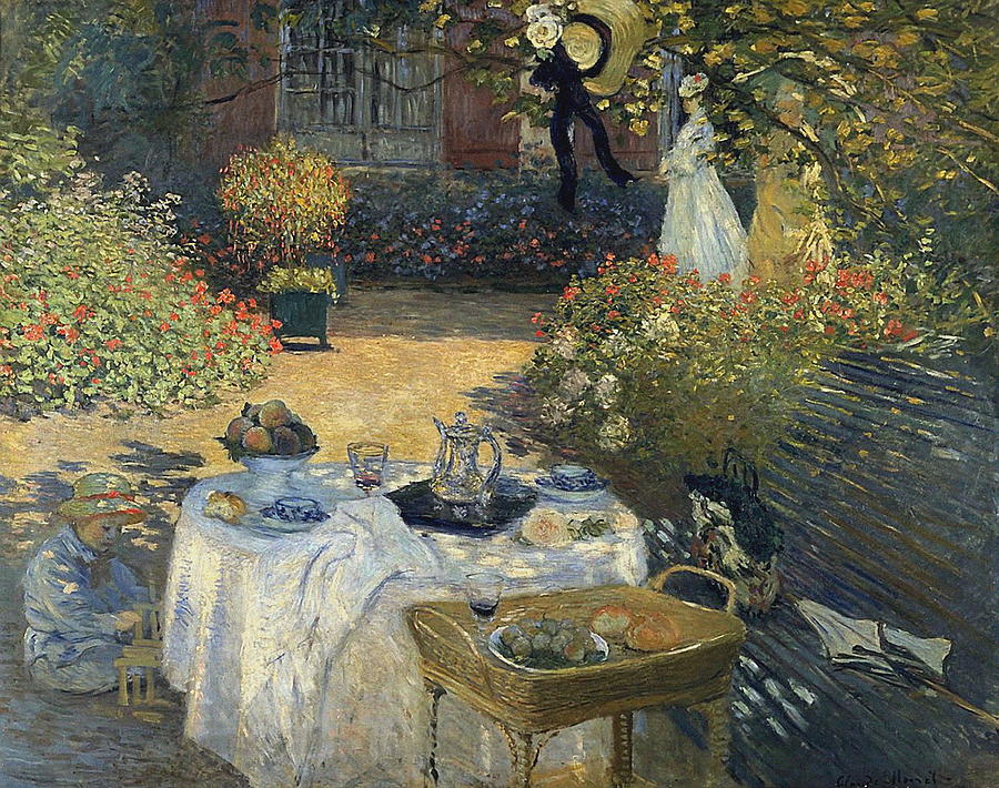 Claude Monet Painting - The Luncheon  #5 by Claude Monet