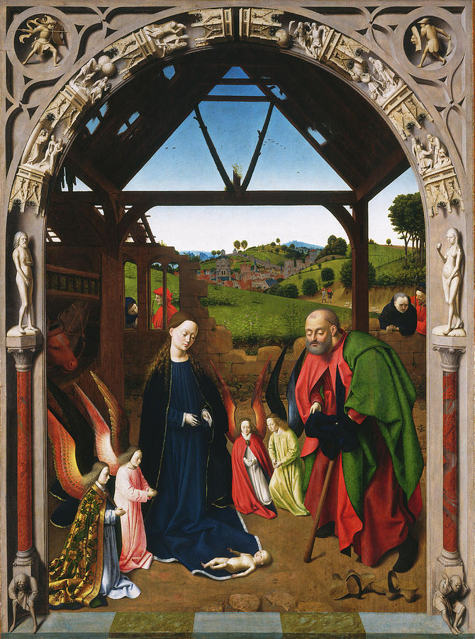 The Nativity #5 Painting by Petrus Christus