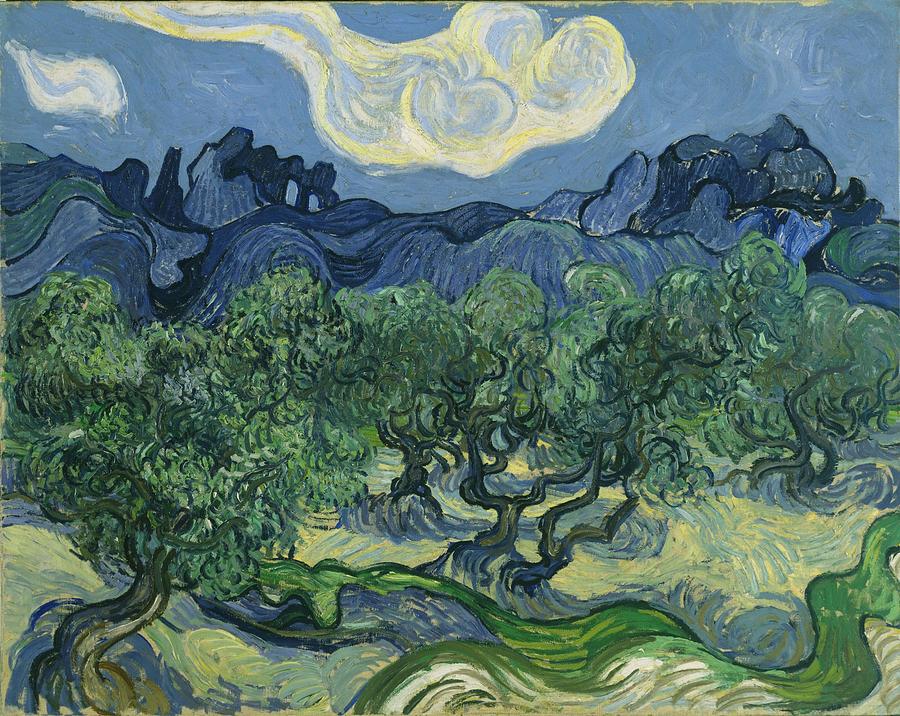 The Olive Trees #5 Painting by Vincent Van Gogh