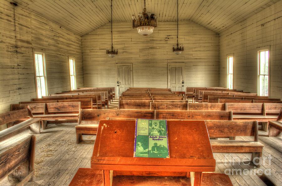 One Room Old Church Photograph by Kevin Pugh
