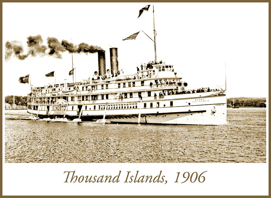 Thousand Islands Ferry Boat 1906 Vintage Photograph #5 Photograph by A Macarthur Gurmankin
