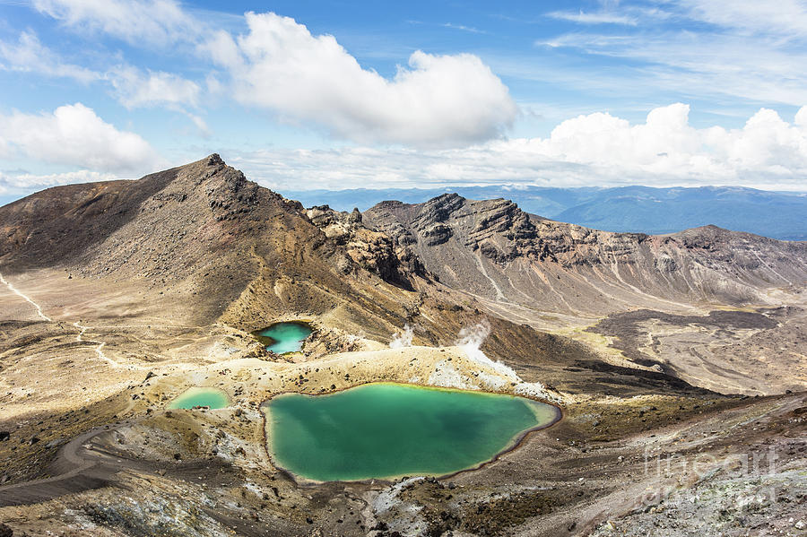 Tongariro Alpine crossing in New Zealand #5 Photograph by Didier Marti