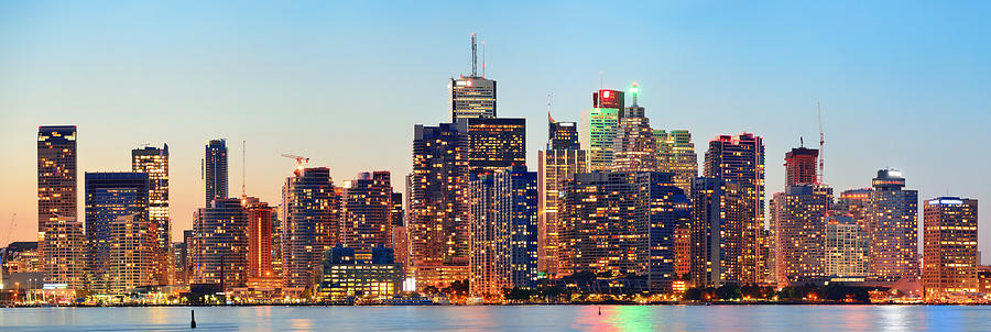 Toronto cityscape #5 Photograph by Songquan Deng
