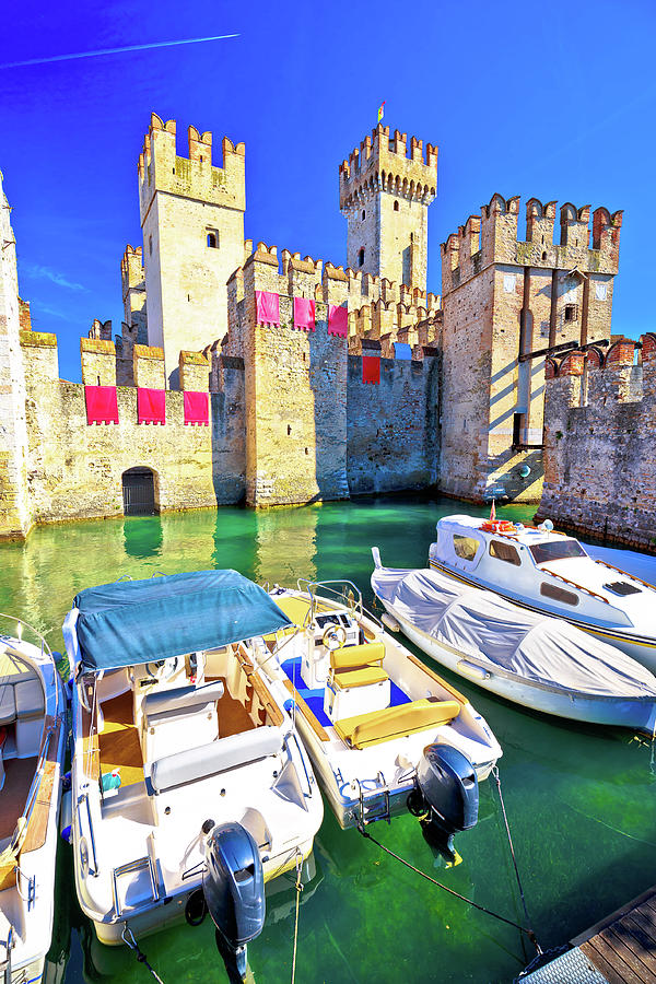 Town of Sirmione entrance walls view #5 Photograph by Brch Photography