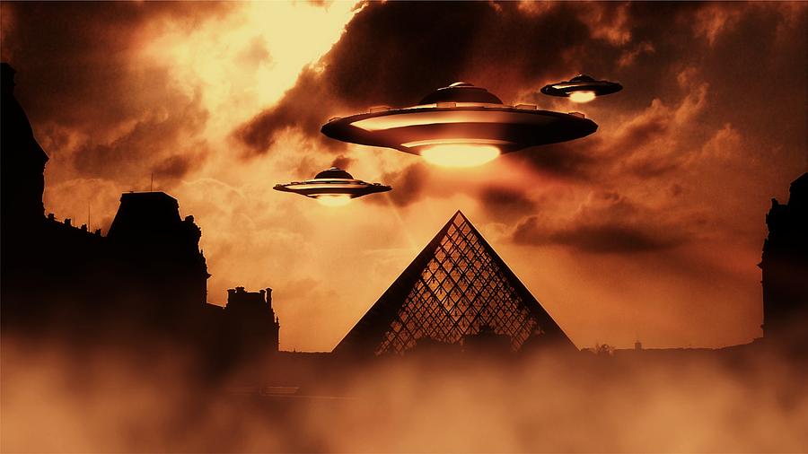 Fantasy Photograph - UFO Invasion Force #5 by Esoterica Art Agency