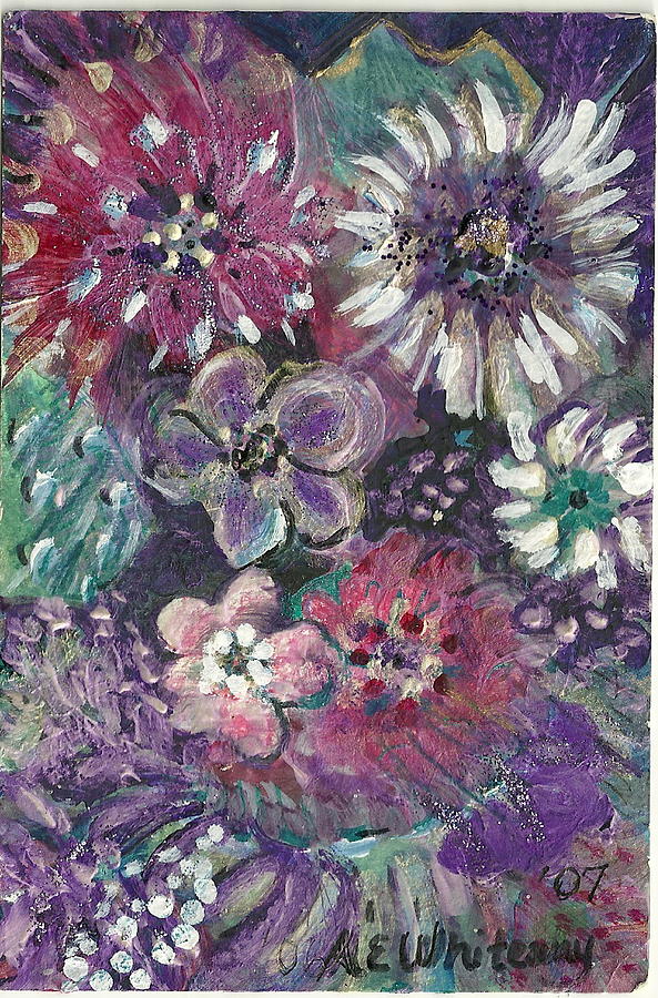 Flower Painting - Untitled #5 by Anne-Elizabeth Whiteway