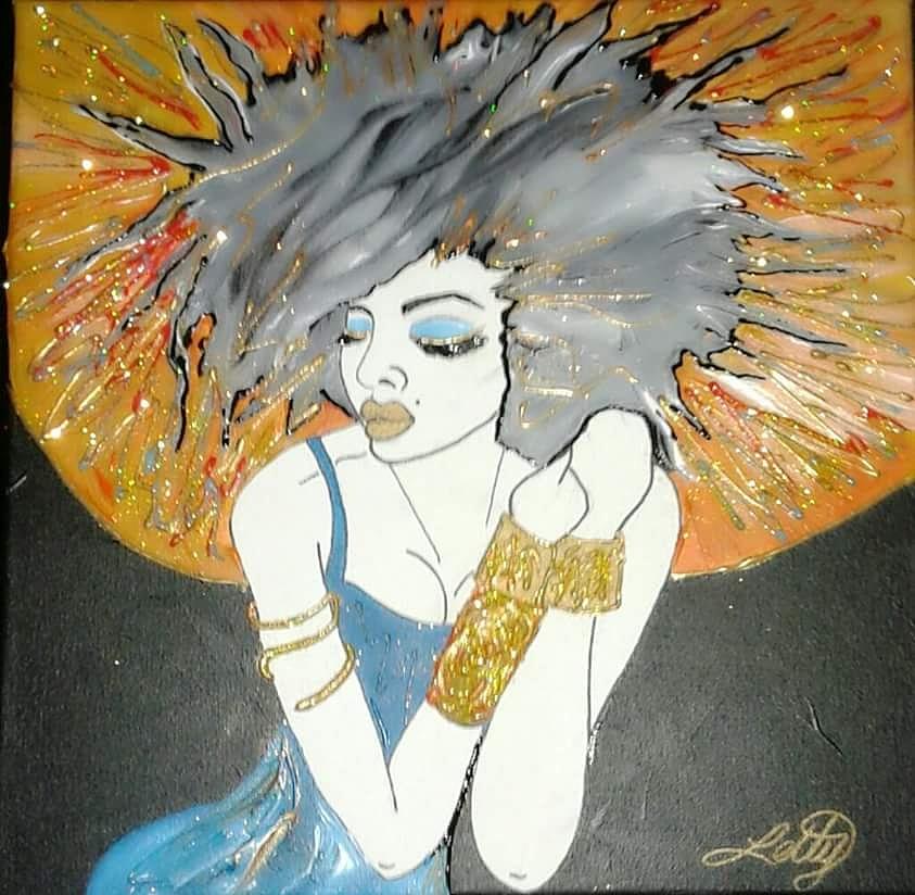 Diva Painting - Untitled  #5 by Leticia Acevedo