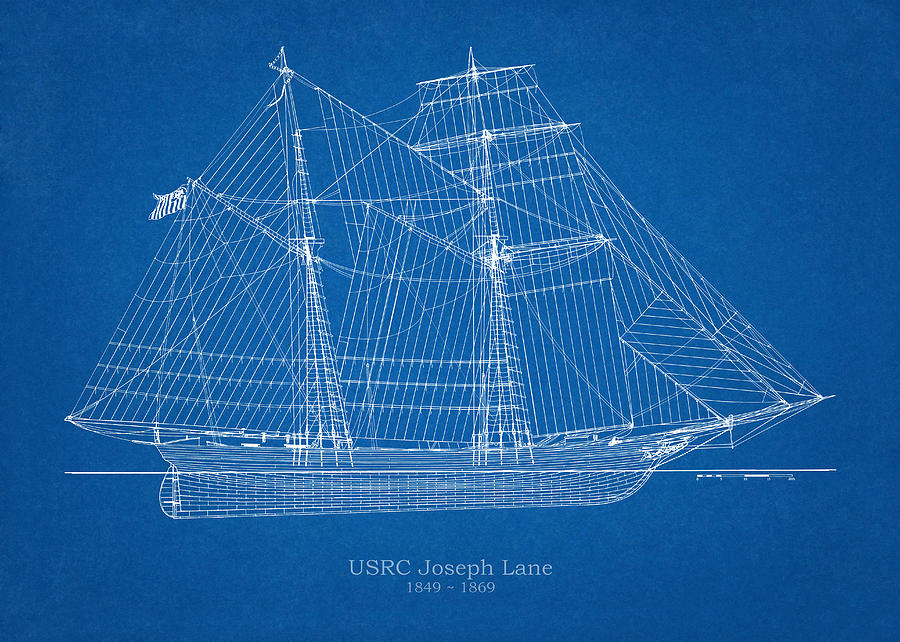 U.S. Coast Guard Revenue Cutter Joseph Lane Drawing by StockPhotosArt ...