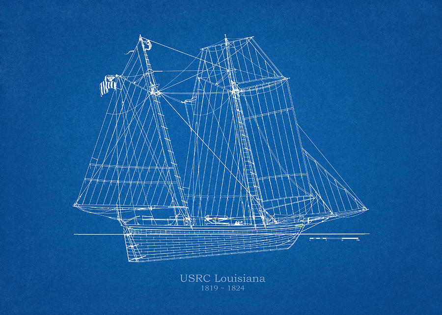 U.S. Coast Guard Revenue Cutter Louisiana Drawing by StockPhotosArt Com ...