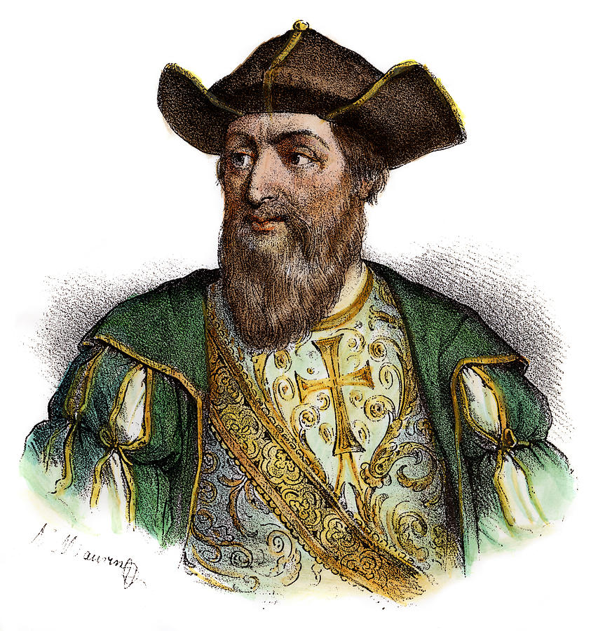 Portrait Drawing - Vasco Da Gama, 1469?-1524 #5 by Granger
