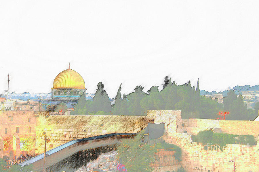 Wailing Wall, Jerusalem #5 Photograph by Humorous Quotes