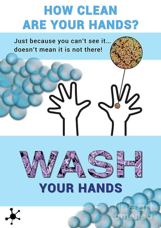 Wash Your Hands - Infographic poster promoting good hand hygiene ...